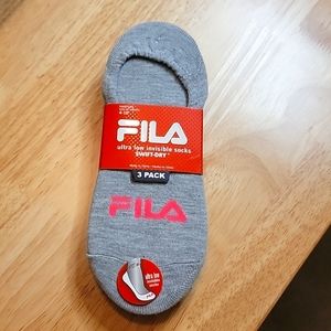 Fila no-show 3 pack socks